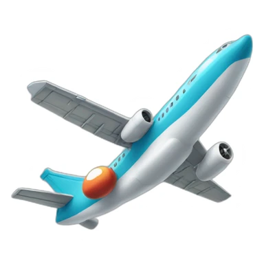 avión volando sticker