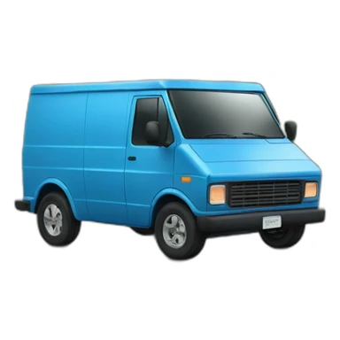 Delivery van amazon blue sticker