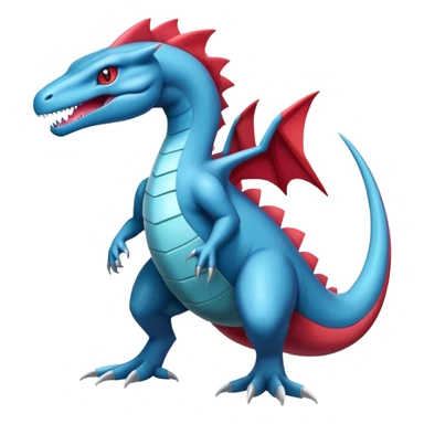 Badass cool shiny salamence-salazzle-hybrid, full body sticker