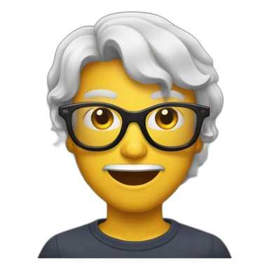 Diablito con lentes  sticker