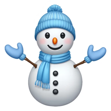 snowman with outfits  sticker