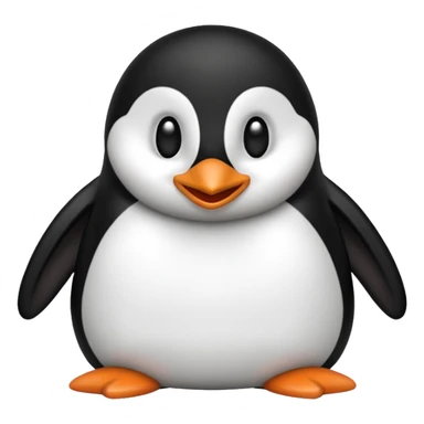 Hazme un emoji de un pingüino sonriendo sticker