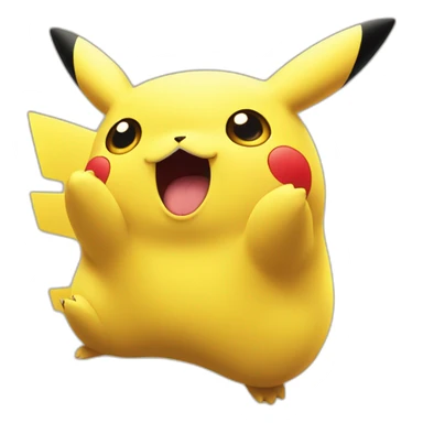 shocked pikachu face sticker