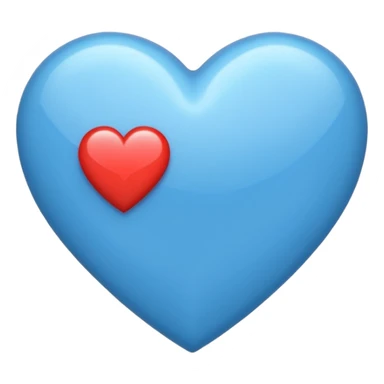 Un corazón Azul partido sticker
