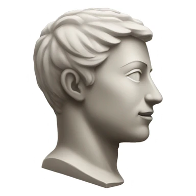 statue face side view sticker