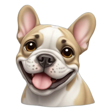 little-happy-French-bulldog sticker