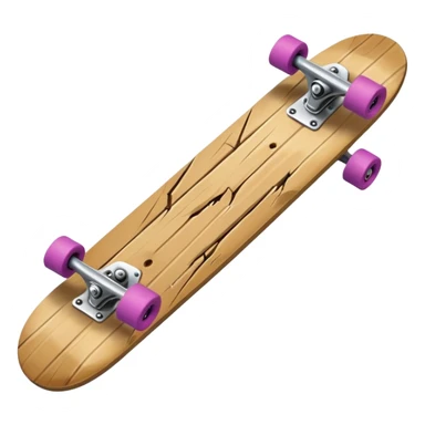 Broken skateboard sticker