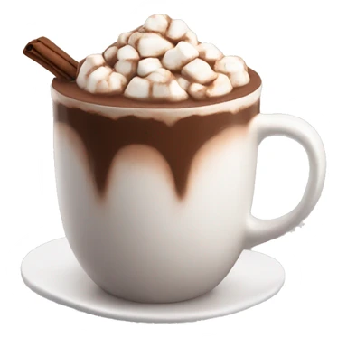 aesthetic hot chocolate sticker
