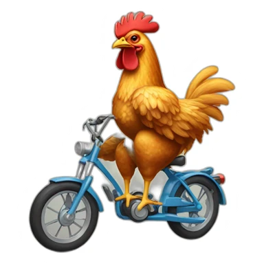 Chicken-Riding-a-bike sticker