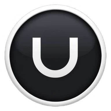 Black Circle with MB written on it sticker