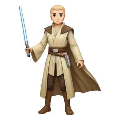 Jedi outfit fullbody sticker