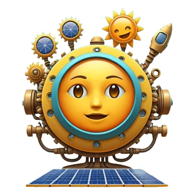 solarpunk - surreal big art sticker