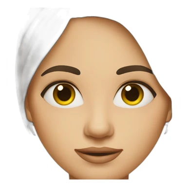 brunette-woman-with-hazel-eyes sticker