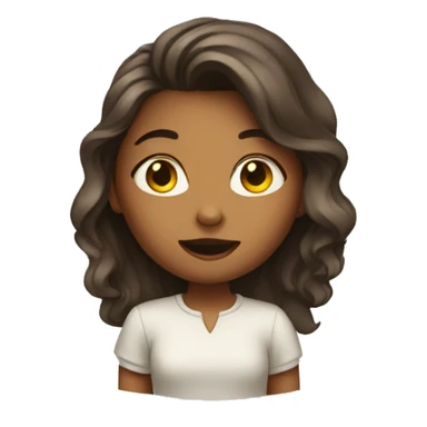 Girl  doing a reverance sticker