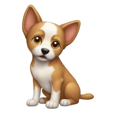 Chien dans un chat sticker