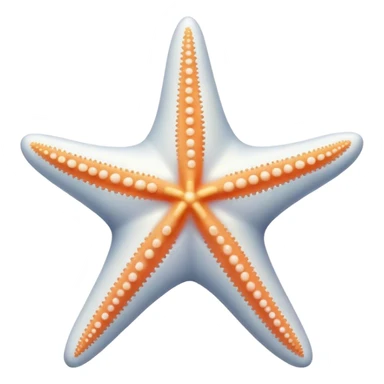 white starfish sticker