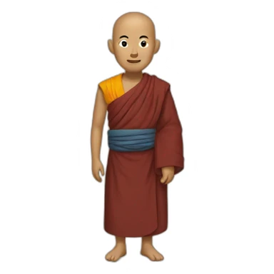 tibetan monk sticker