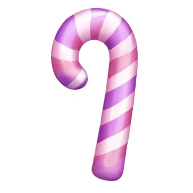 pastel purple and pink candy cane  sticker