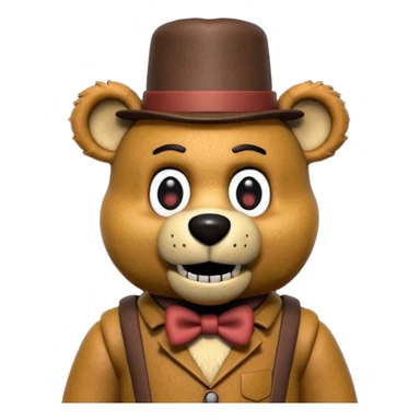 Freddy Fazbear (small hat) from Five Nights At Freddy's Movie sticker