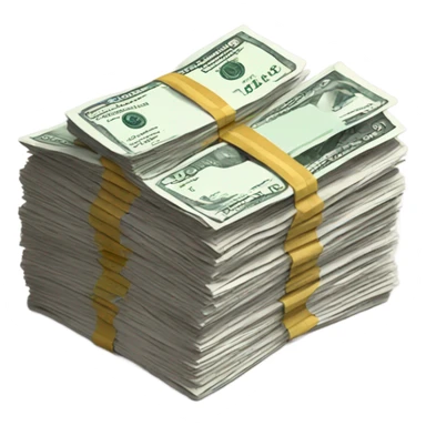 stack of money sticker