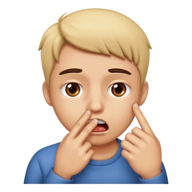 emoji mordiendo su dedo  sticker