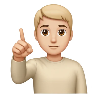 pointing forward sticker