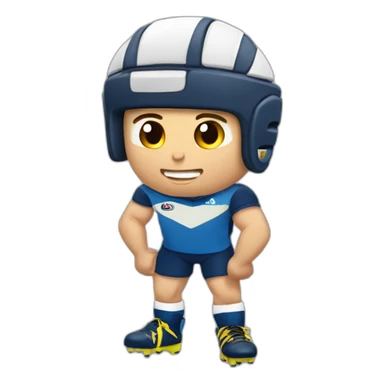 Joueur de rugby bête sticker