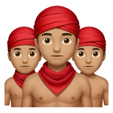 Gang members with red bandannas  sticker