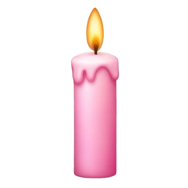 light pink candle sticker