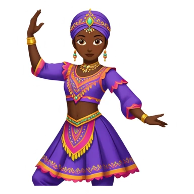 Traditional Dagestani dancer in costume sticker