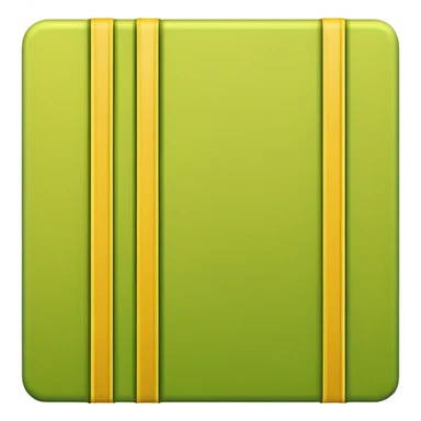 Green wall with yellow lines sticker