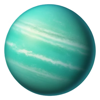 Realistic planet Uranus  sticker