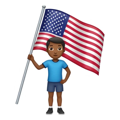 african american flag sticker