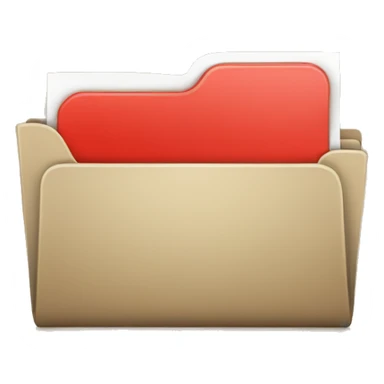 folder with red plus sticker