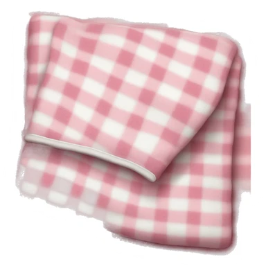 Cute pink and white blanket sticker