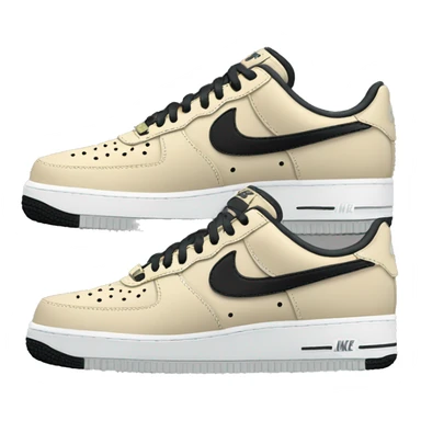 Nike airforce 1 color black sticker