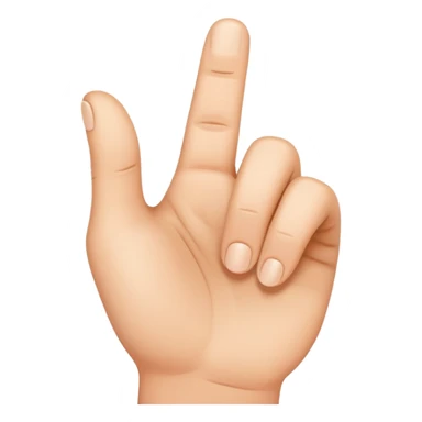 index finger touching thumb sticker