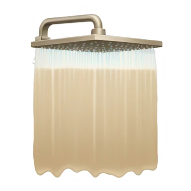 beige shower sticker