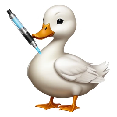 duck vaping sticker
