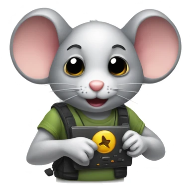 Mouse y teclado gamer sticker