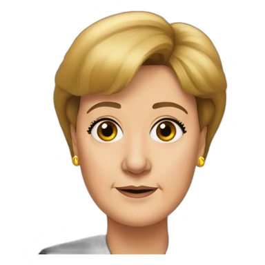 angela merkel fursona sticker