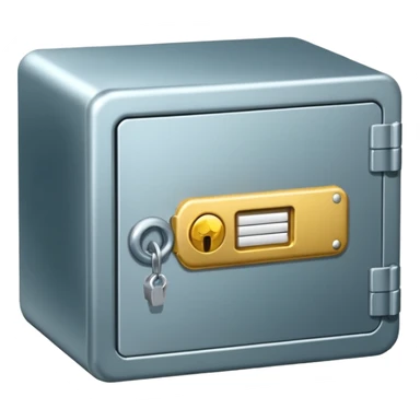 safe deposit box in a bank sticker