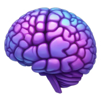 ultra prismatic brain sticker