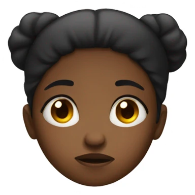 Black girl that is very sad and angry  sticker