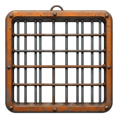 generate ultra realistic prison cell bars sticker