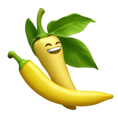 pepper with a banana in the mou sticker