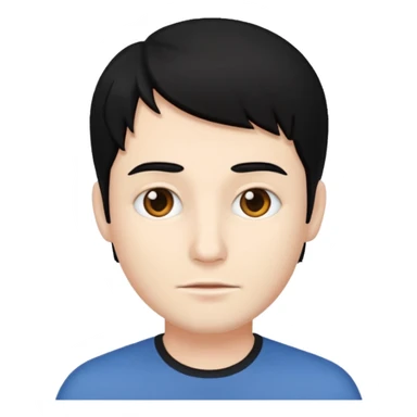 мужчина с белым тоном кожи и черными волосами sticker