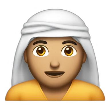 arabe pañuelo en la cara con computador sticker