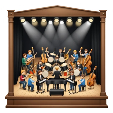 stage at the music festival primavera sticker