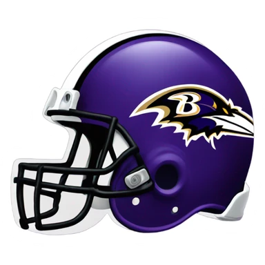 Baltimore Ravens helmet  sticker